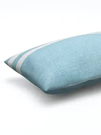 Textile Nation 180 TC Premium Cotton Pillow Covers | Striped Pillow Cases | Size 17x27 Inch | Set of 2 Pillow Covers | Excellent Comfort  Breathable | Sky Blue-thumb3