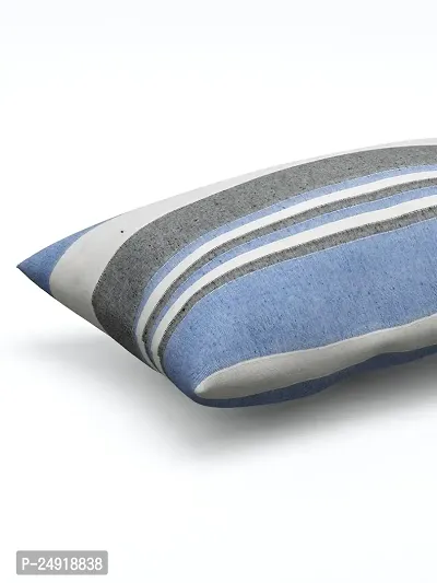 Textile Nation 180 TC Premium Cotton Pillow Covers | Striped Pillow Cases | Size 17x27 Inch | Set of 2 Pillow Covers | Excellent Comfort  Breathable | Multicolour-thumb4