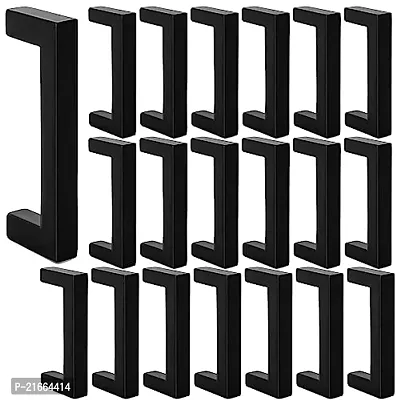 ScrewTight Modern Cabinet Pulls Square Bar/Matte Black Cabinet Handles for Bathroom  Kitchen Cupboard, Dresser / 3.5 Inch Drawer Pulls Made of Zinc Center to Center 75mm / Pack of 20/8.5X1cm-thumb0