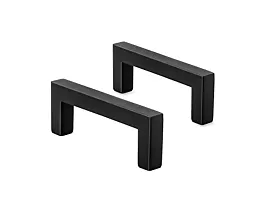 ScrewTight Modern Cabinet Pulls Square Bar/Matte Black Cabinet Handles for Bathroom  Kitchen Cupboard, Dresser / 3.5 Inch Drawer Pulls Made of Zinc Center to Center 75mm / Pack of 20/8.5X1cm-thumb3