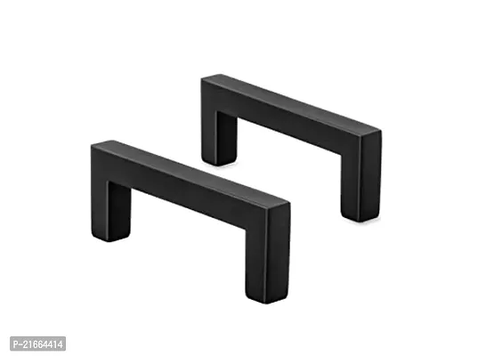 ScrewTight Modern Cabinet Pulls Square Bar/Matte Black Cabinet Handles for Bathroom  Kitchen Cupboard, Dresser / 3.5 Inch Drawer Pulls Made of Zinc Center to Center 75mm / Pack of 20/8.5X1cm-thumb4