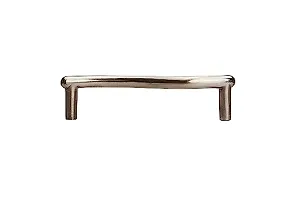 ScrewTight 3.7 Inch Satin Nickel Kitchen Cabinet Handle/Edge Handle/Zinc Cabinet Pull/Drawer Pull/Cabinet Hardware/Cupboard Handle for Bathroom, Room  Kitchen (Pack of 10pcs)-thumb1