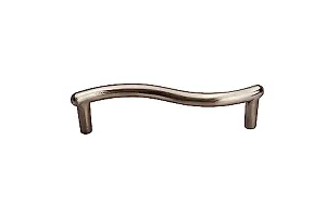 ScrewTight 3.7 Inch Satin Nickel Kitchen Cabinet Handle/Edge Handle/Zinc Cabinet Pull/Drawer Pull/Cabinet Hardware/Cupboard Handle for Bathroom, Room  Kitchen (Pack of 10pcs)-thumb2