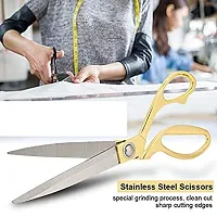 Professional Golden Steel Tailoring Scissors For Cutting Heavy Clothes Fabrics in Different Sizes 8.5quot;9.5quot;10.5quot; (10.5)-thumb3