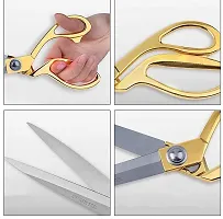 Professional Golden Steel Tailoring Scissors For Cutting Heavy Clothes Fabrics in Different Sizes 8.5quot;9.5quot;10.5quot; (10.5)-thumb1