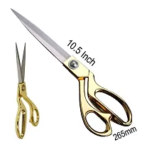 Professional Golden Steel Tailoring Scissors For Cutting Heavy Clothes Fabrics in Different Sizes 8.5quot;9.5quot;10.5quot; (10.5)-thumb4