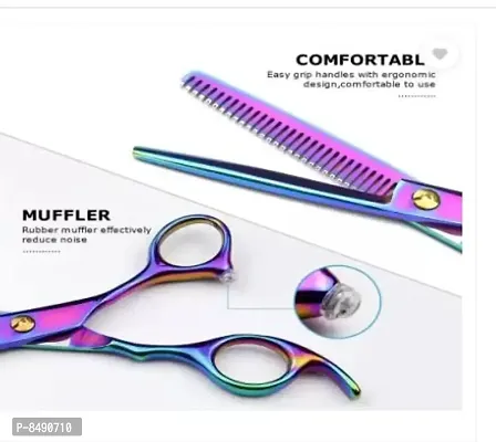 6Inch Rainbow Cut Hair Scissors Thinning Barber Scissor Hairdressing Scissors