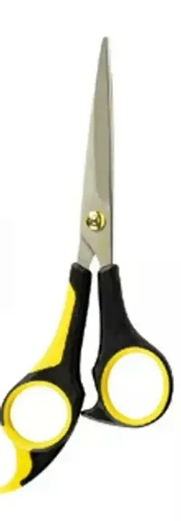Professional Hair Cutting Scissors 6 inches Scissor for Professional Look,Plastic Handle, Black Red or Yellow-thumb0