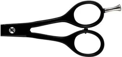 Dhanishka Professional Salon Barber Scissors for Hair Cutting Styling Men Women BLACK 5.5 Scissors  (Set of 1, Black)-thumb1