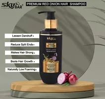 Red Onion Hair Fall Control Hair Shampoo with Hair Conditioner-thumb3