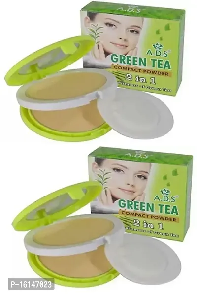 PROFESSIONAL ADS GREEN TEA  2 IN 1 COMPACT POWDER PACK OF 02-thumb0