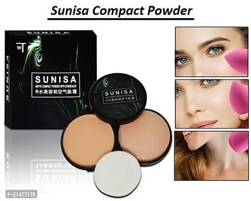 PROFESSIONAL SUNISA MATTE COMPACT POWDER WITH CONSEALER PACK OF 01-thumb0