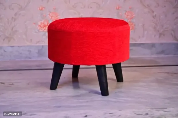 Ottoman Stool Pouffes Footstool for Sitting Tufted Leg Rest Puff Puffy Furniture Cushioned Foam Seat for Home Living Room Seating Fancy Stool (16 inch Height-thumb0