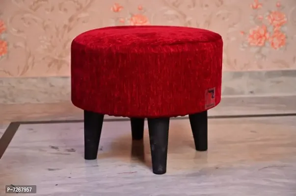 Ottoman Stool Pouffes Footstool for Sitting Tufted Leg Rest Puff Puffy Furniture Cushioned Foam Seat for Home Living Room Seating Fancy Stool (16 inch Height-thumb0