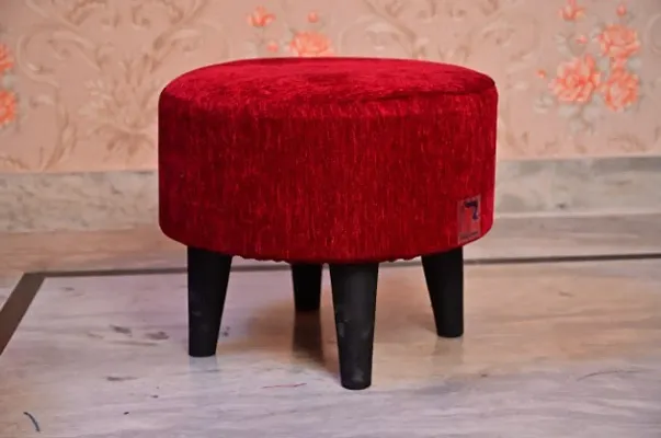 Ottoman Stool Pouffes Footstool for Sitting Tufted Leg Rest Puff Puffy Furniture Cushioned Foam Seat for Home Living Room Seating Fancy Stool (16 inch Height