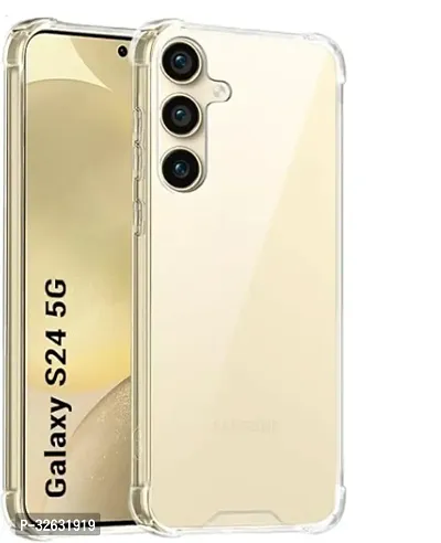 HYPER Compitable with Samsung Galay S24 Crystal Clear Back Cover Shock Proof Soft Case Cushioned Edges for Ultimate Protection BM