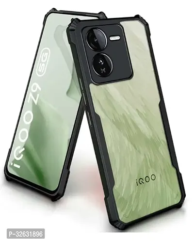 HYPER Compitable with iQOO Z9 5G Crystal Clear Back Cover Shock Proof Soft Case Cushioned Edges for Ultimate Protection IP-thumb0