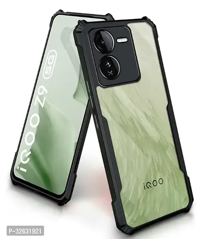 HYPER Compitable with iQOO Z9 5G Crystal Clear Back Cover Shock Proof Soft Case Cushioned Edges for Ultimate Protection IP-thumb0