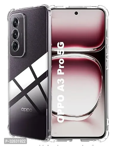 HYPER Compitable with Oppo A3 Pro 5G Crystal Clear Back Cover Shock Proof Soft Case Cushioned Edges for Ultimate Protection BM