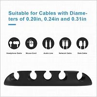 10pcs Self-Adhesive Cable Clips, Multipurpose Cord Holder Manager-thumb1