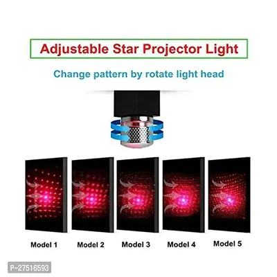 USB Star LED Light Projector ( Red with 3 Modes)-thumb3