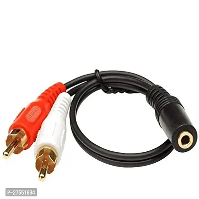 3.5mm Female Stereo Jack To 2 Rca Male Plugs Cable-thumb4