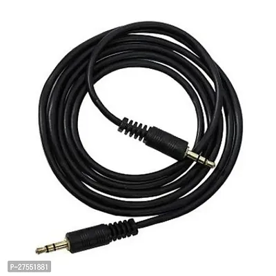 3.5mm Stereo Male To Male AUX Cable - 1meter-thumb0