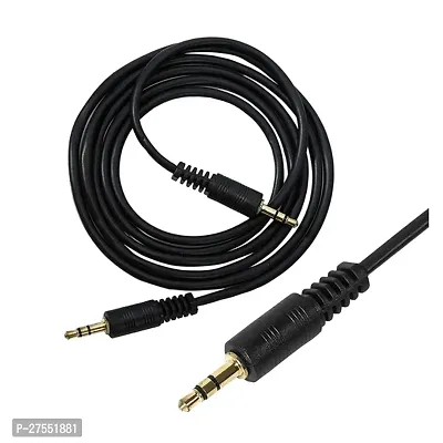 3.5mm Stereo Male To Male AUX Cable - 1meter-thumb2
