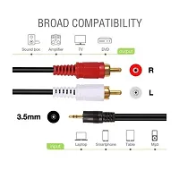 3.5mm Stereo Audio Male to 2 RCA Cable - 2mtr-thumb1