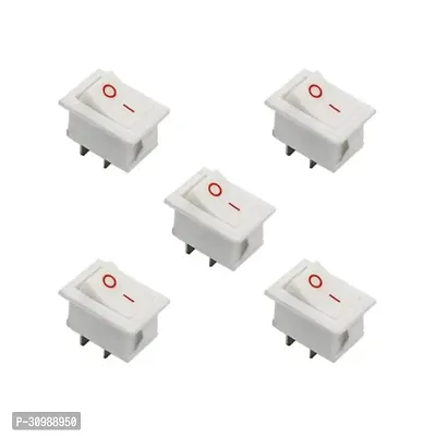 Mini Rocker Switch 2 Pin SPST ON-OFF 250V (PACK OF 5)