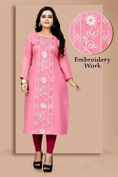 A-Line Crepe Kurta For Women