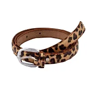 Brown Tiger print Belt For Women  Girls(Pack of 1)-thumb2