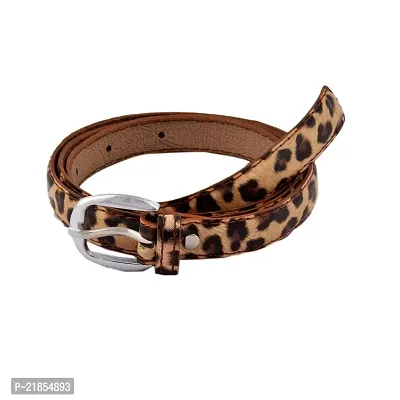 Brown Tiger print Belt For Women  Girls(Pack of 1)-thumb3