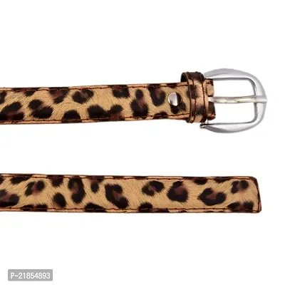 Brown Tiger print Belt For Women  Girls(Pack of 1)-thumb2