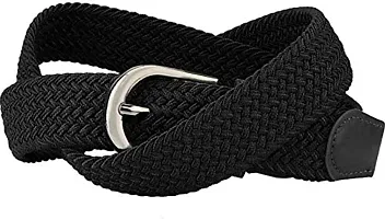 Stretchable Black Belt for Women (Pack of 1)by Lka-thumb1