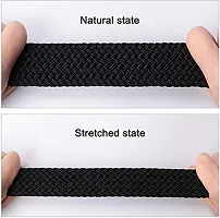 Stretchable Black Belt for Women (Pack of 1)by Lka-thumb2