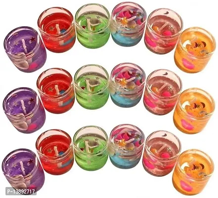 Small Glass Gel Candles (Pack of 18)