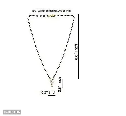 Single Stone Mangalsutra Pendant Chain For Woman(Pack Of 1)-thumb3