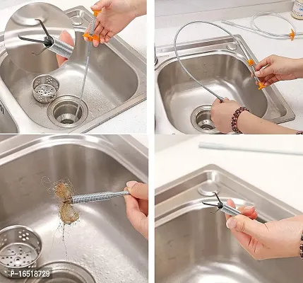 Stainless Steel Kitchen Sink/Sewer Drainage Block Remover Drain Spring Pipe 1-thumb2