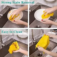 Microfiber Cleaning Cloths, 4 pcs Highly Absorbent, Lint and Streak Free, Multi -Purpose Wash Cloth for Kitchen-thumb2