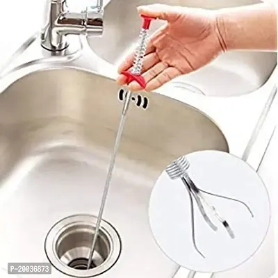 Stainless Steel Kitchen Sink/Sewer Drainage Block Remover Drain Spring Pipe 1-thumb3