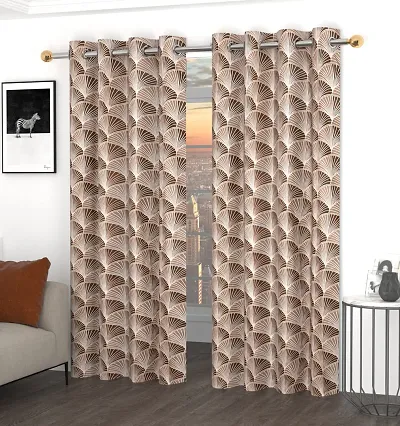 LUCHOM Cotton Curtain Pack of 2 Pieces