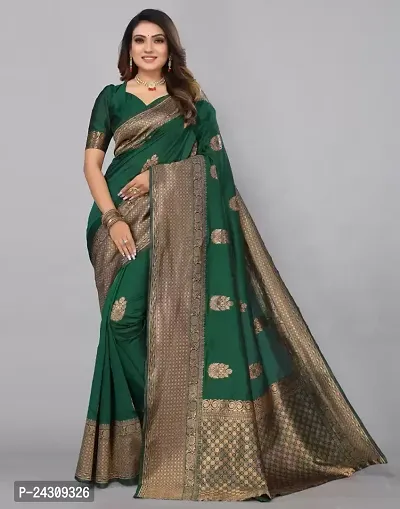 Elegant Banarasi Silk Saree with Blouse Piece For Women