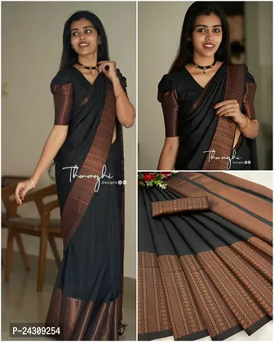 Elegant Banarasi Silk Saree with Blouse Piece For Women