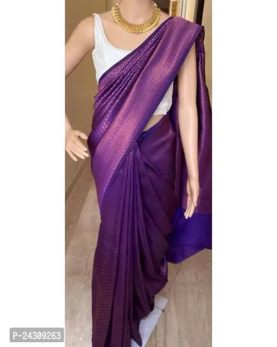 Elegant Banarasi Silk Saree with Blouse Piece For Women