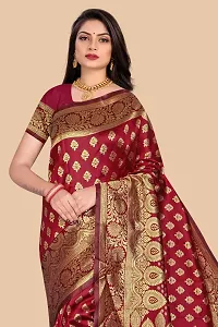 Classic Silk Blend Saree with Blouse piece for women-thumb2