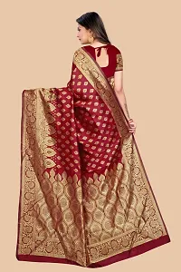 Classic Silk Blend Saree with Blouse piece for women-thumb3