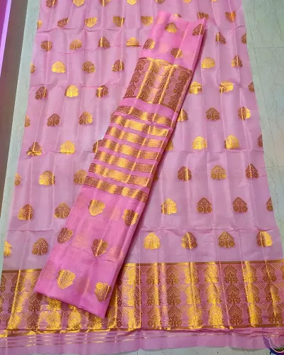 Fancy Saree With Blouse Piece For Women