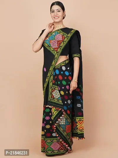 Fancy Cotton Saree With Blouse Piece For Women