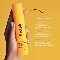 Foxtale Niacinamide Dewy Sunscreen SPF 70 PA++++ | No White Cast | Non Greasy | Anti-Tan Formula | For Spot Depigmentation | Men  Women | 50 ml-thumb2